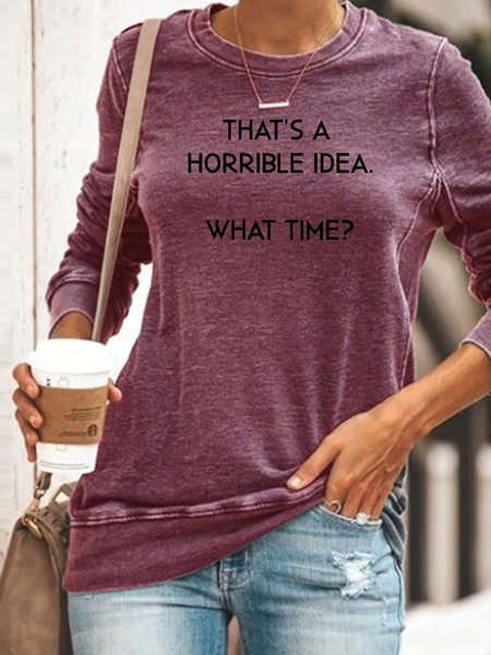 

funny Crewneck Sweatshirt, Red, Hoodies&Sweatshirts