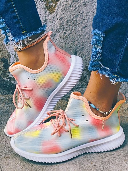 

Casual Color Gradient Sneakers, Multicolor, Athletic & Casual Shoes