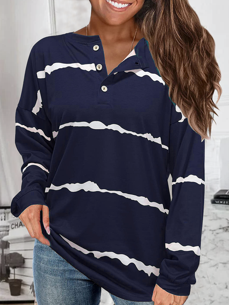 

Cotton Shirts & Tops, Purplish blue, Tops