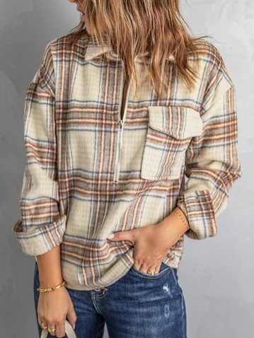 

Casual Geometric Sweatshirt, Apricot, Hoodies & Sweatshirts