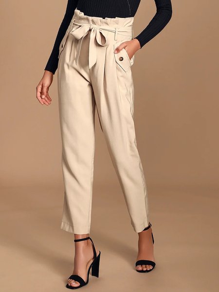 

Work Solid Regular Fit Long Pants, As picture, Straight Leg Pants