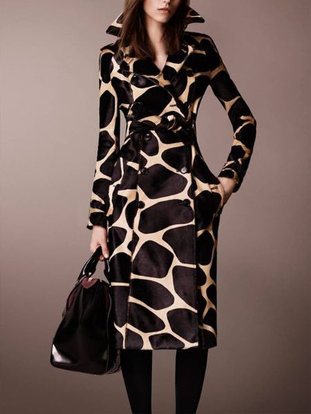 

Work Date Daily Regular Fit Vintage Trench Coats, As picture, Coats
