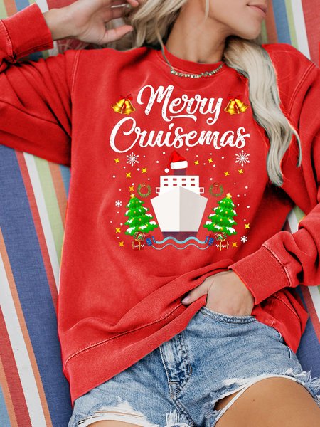 

Merry Cruisemas Family Cruise Christmas Sweatshirt, Red, Hoodies&Sweatshirts