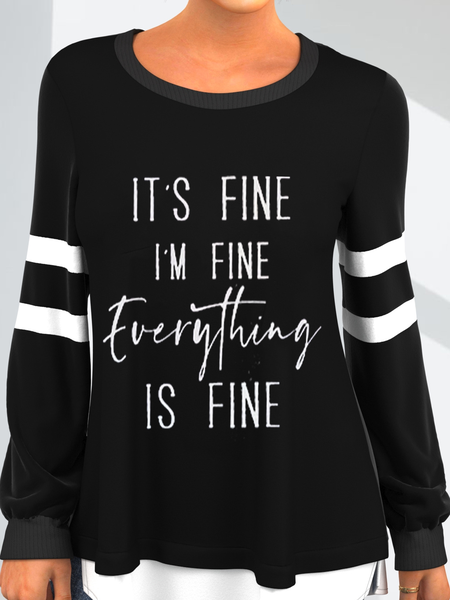 

Simple Crew Neck Regular Fit Sweatshirt, Black, Hoodies & Sweatshirts