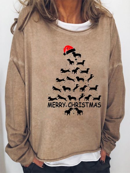 

Dachshund Puppy Merry Christmas Sweatshirt, Light brown, Hoodies&Sweatshirts