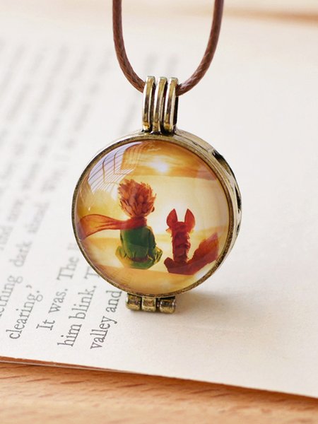 

Vintage Little Prince Alloy Necklace, As picture, Necklaces