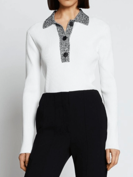 

Winter Work Daily Elegant Long sleeve Mid-weight Sweater, White, Pullovers