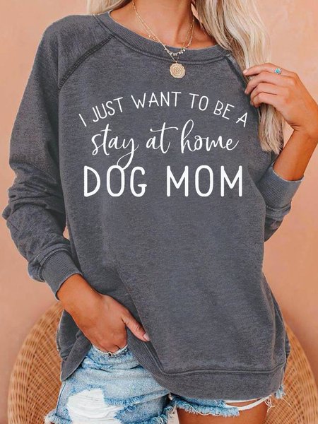 

Dog Lover Casual Sweatshirts, Gray, Hoodies&Sweatshirts