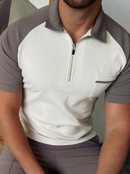 

Sporty Short Sleeve Shirts & Tops, As picture, Men's t-shirts