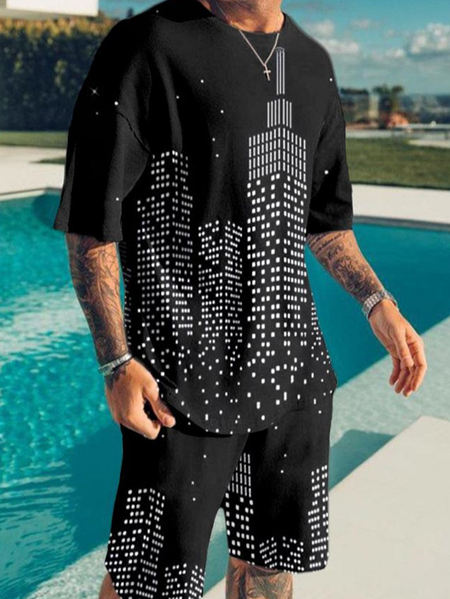 

Casual Abstract Suits, Color1, Men's sets