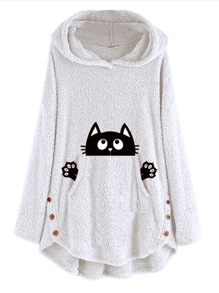 

Loosen Animal Sweatshirt, White, Hoodies & Sweatshirts