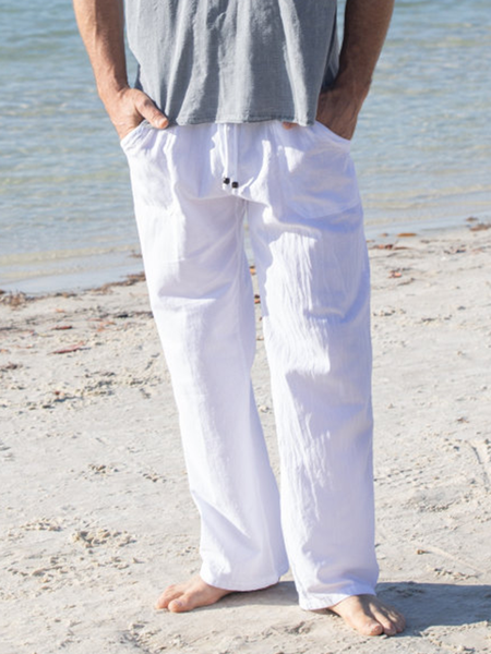 

Pants, White, Men's pants