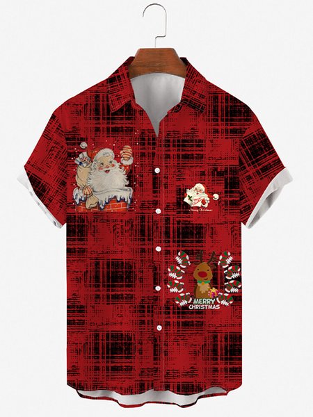 

Merry Christmas Gift Short Sleeve Shirts & Tops, Red, Shirts