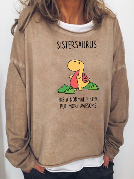 

Sistersaurus Sweatshirt, Khaki, Hoodies&Sweatshirts