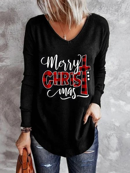 

Vacanza Natale Pupazzo di neve Top, Nero, T-Shirts