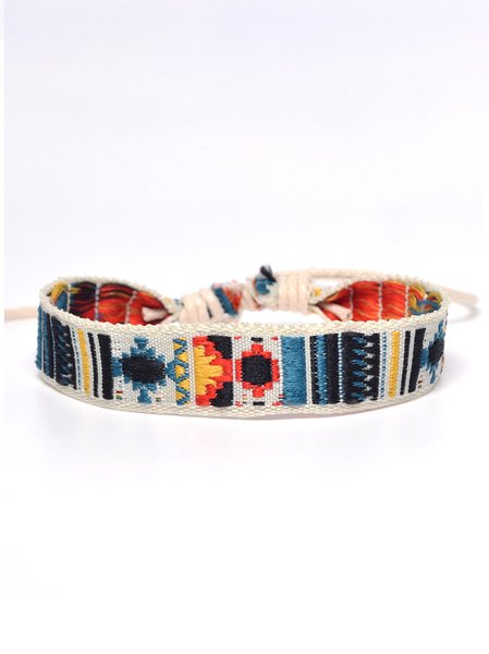 

Bohemian Ethnic Braided Bracelet, As picture, Bracelets
