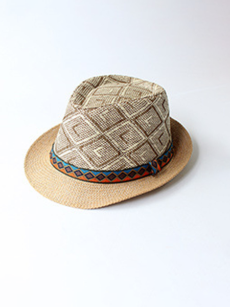 straw hat, Deep khaki, Men's Accessories