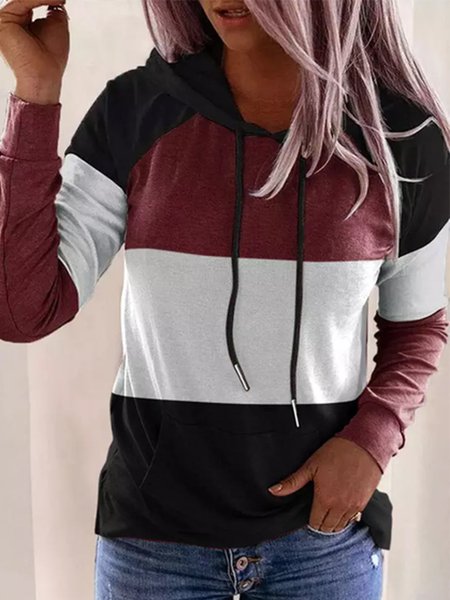 

Hooded Casual Sweatshirt, Multicolor, Hoodies & Sweatshirts