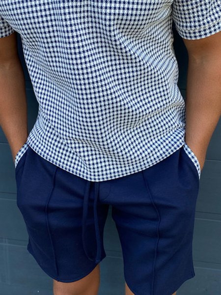 

Casual Pants, Blue, Men's shorts