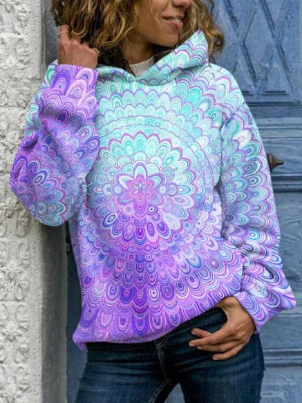

Cotton Blends Loosen Sweatshirt, Multicolor, Hoodies & Sweatshirts