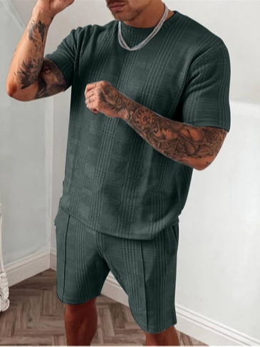 

Casual Two Piece Sets, Army green, Men's sets