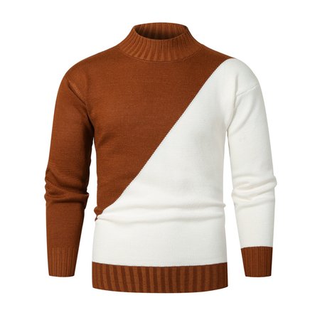 

Long Sleeve Cotton Casual Sweater, Khaki, Sweater