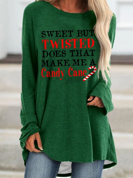 

Sweet But Twisted Xmas Crew Neck Regular Fit Sweatshirt, Green, Dresses