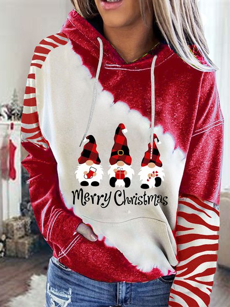 

Casual Loosen Hooded Shirts & Tops, Red, Tops