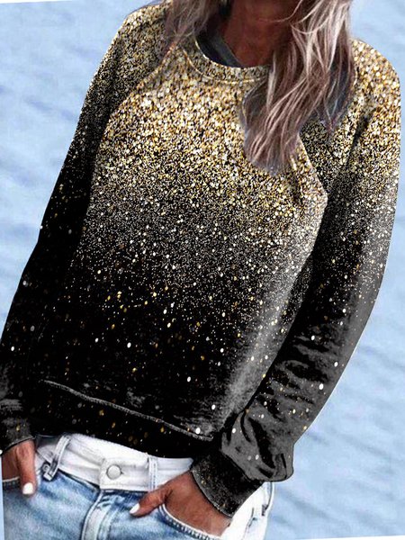 

Round Neck Sweatshirt, Black, Hoodies & Sweatshirts
