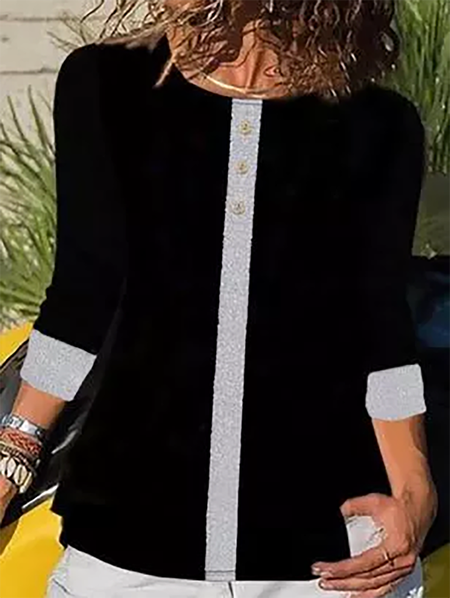 

Plus size Casual Shirts & Tops, Black, T-Shirts
