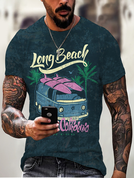 

Vintage Short Sleeve T-shirt, As picture, Men's t-shirts