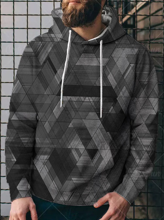 

Casual Hooded Long Sleeve Sweatshirt, Black, Hoodies