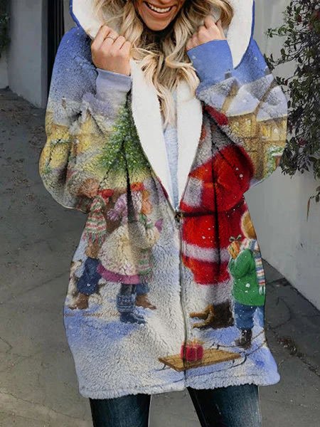 

Christmas Hooded Sweatshirt, Blue, Hoodies&Sweatshirts