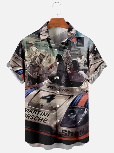 

Shirt Collar Work Car Shirts, Gray, Men's Floral shirt