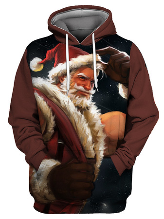 

Men's Christmas Series Casual Loose Hooded Sweater, Image 3 (023), Hoodies