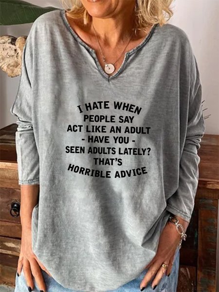 

I Have Selective Hearing I'm Sorry You Were Not Selected Casual Tops, Gray, Hoodies&Sweatshirts
