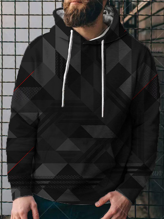

Hooded Casual Long Sleeve Sweatshirt, Black, Hoodies