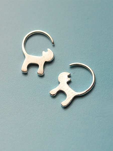 

cat Casual Earrings, As picture, Earrings