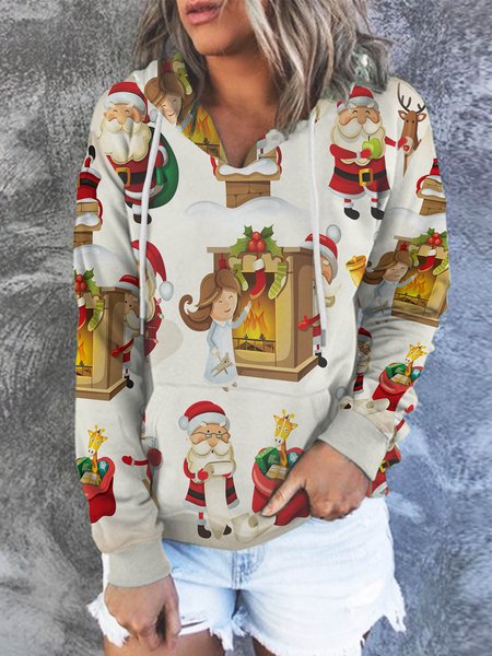 

Funny Santa Claus Women's Sweatshirt, As picture, Hoodies&Sweatshirts