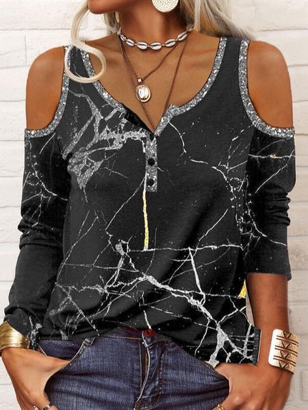 

Tie Dye Cotton Blends Shirts & Tops, Deep gray, Tops