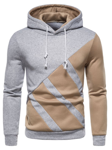 

Casual Cotton Blends Sweatshirt, Light gray, Hoodies