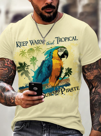 

Cotton Casual T-shirt, As picture, T-shirt