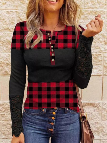 

Casual Regular Fit Geometric Shirts & Tops, Black, Tops