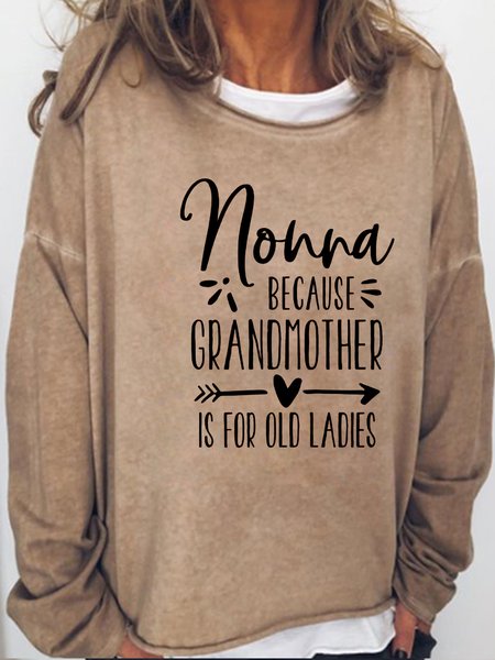 

Grandma Casual Sweatshirts, Light brown, Hoodies&Sweatshirts