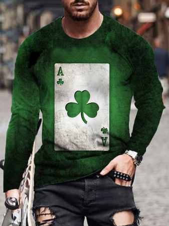 

Crew Neck Cotton Long Sleeve Shirts & Tops, T-shirt