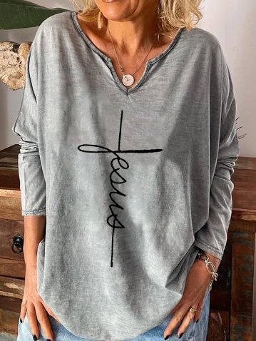

Faith casual Sweatshirt, Gray, Hoodies&Sweatshirts