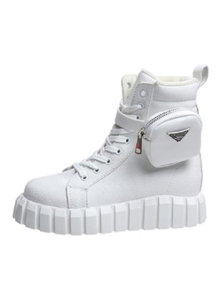 

Casual Pocket Lace-up Boots, Color7, Boots