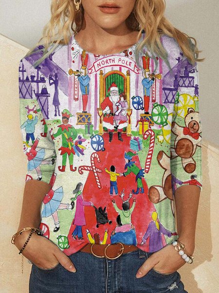 

Christmas Shirts & Tops, Red, Long sleeves