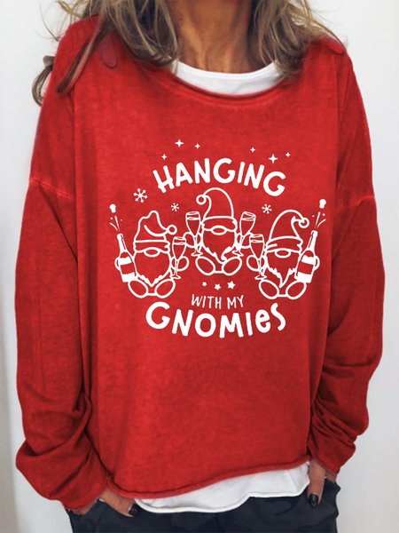 

Funny Gnomies Hanging With My Gnomies Sweatshirt, Red, Hoodies&Sweatshirts