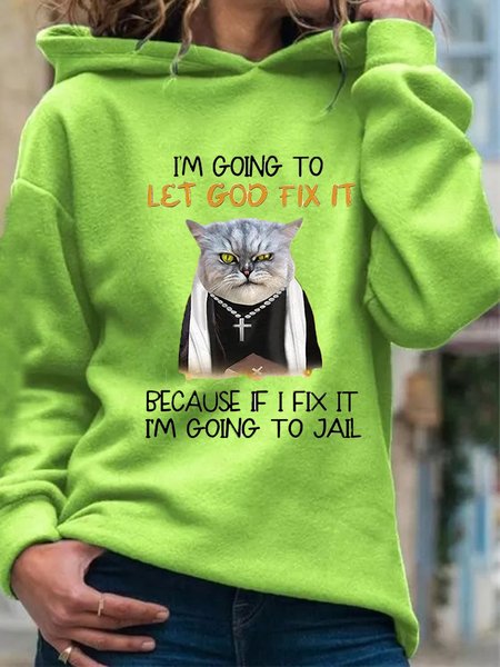 

Casual Loosen Hooded Sweatshirt, Green, Hoodies & Sweatshirts